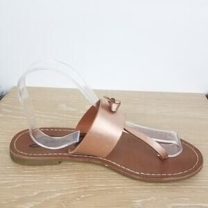 Seven 7  | Rose Gold Thong Sandals Flats 8